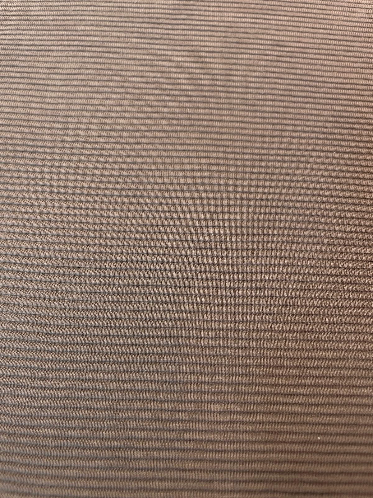 Jersey Ottoman "Mokka" braun uni